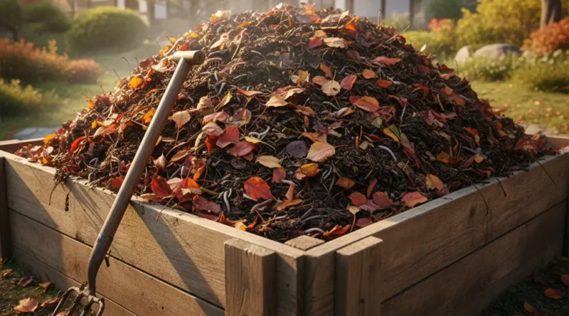 낙엽 퇴비는 땅을 건강하게 만들며, 건강한 식재료를 제공합니다