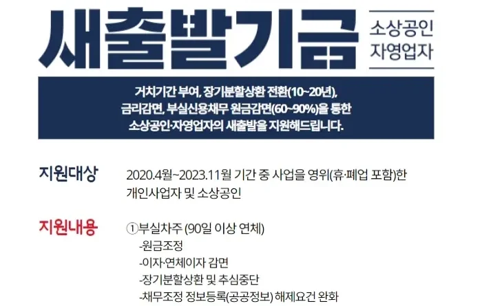 새출발기금 안내-출처:금융위원회