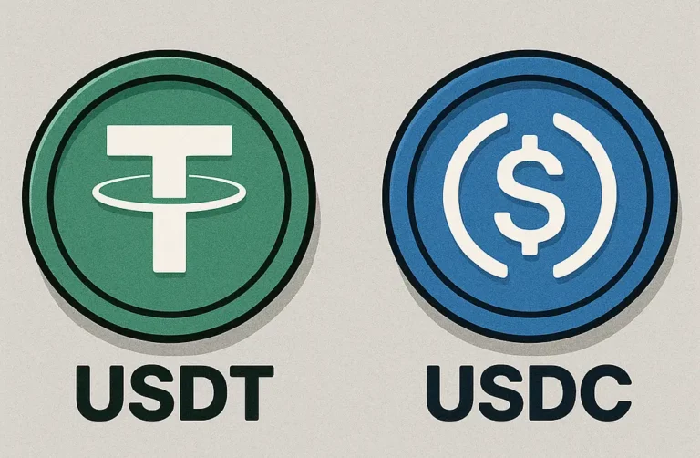 대표적인 스테이블 코인 USDT, USDC 이미지