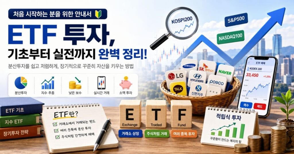 ETF 투자 및 지수 ETF 관련 이미지